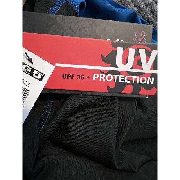 NWT BURNSIDE Rash Guard Fitted Black Sun Protection Surf Long Sleeve - Picture 6 of 6